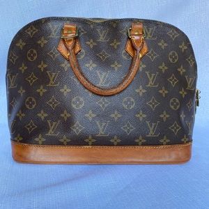 GUC Louis Vuitton brown monogram Alma bag